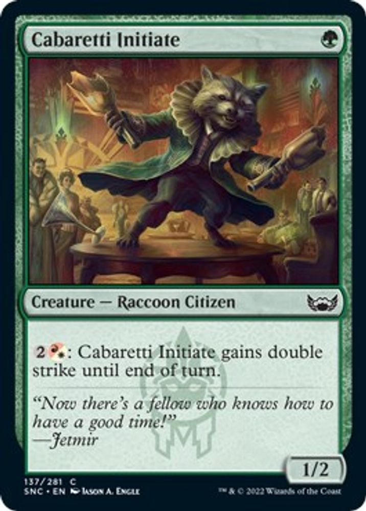 2022 Magic: The Gathering: Streets of New Capenna (SNC) - Cabaretti Initiate (#137, Common) (, Near Mint)