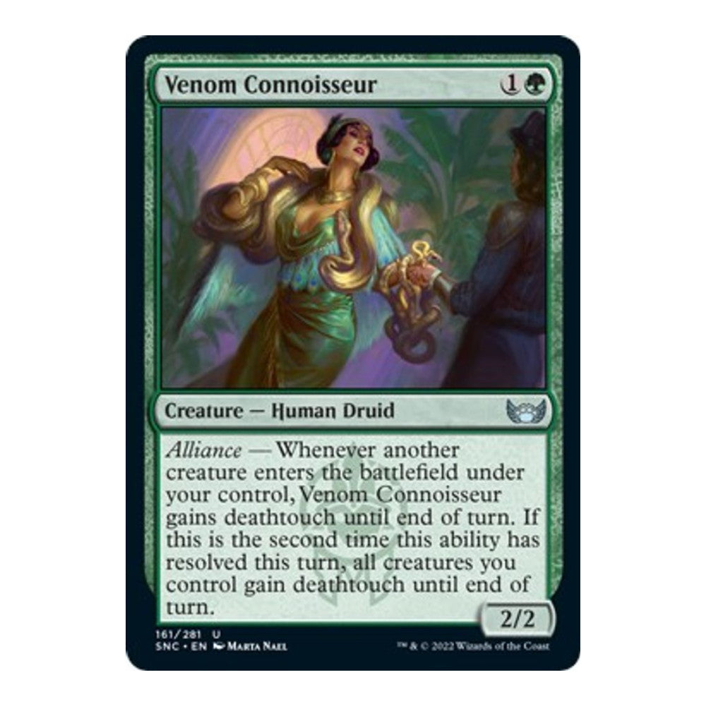 2022 Magic: The Gathering: Streets of New Capenna (SNC) - Venom Connoisseur (#161, Uncommon) (, Near Mint)
