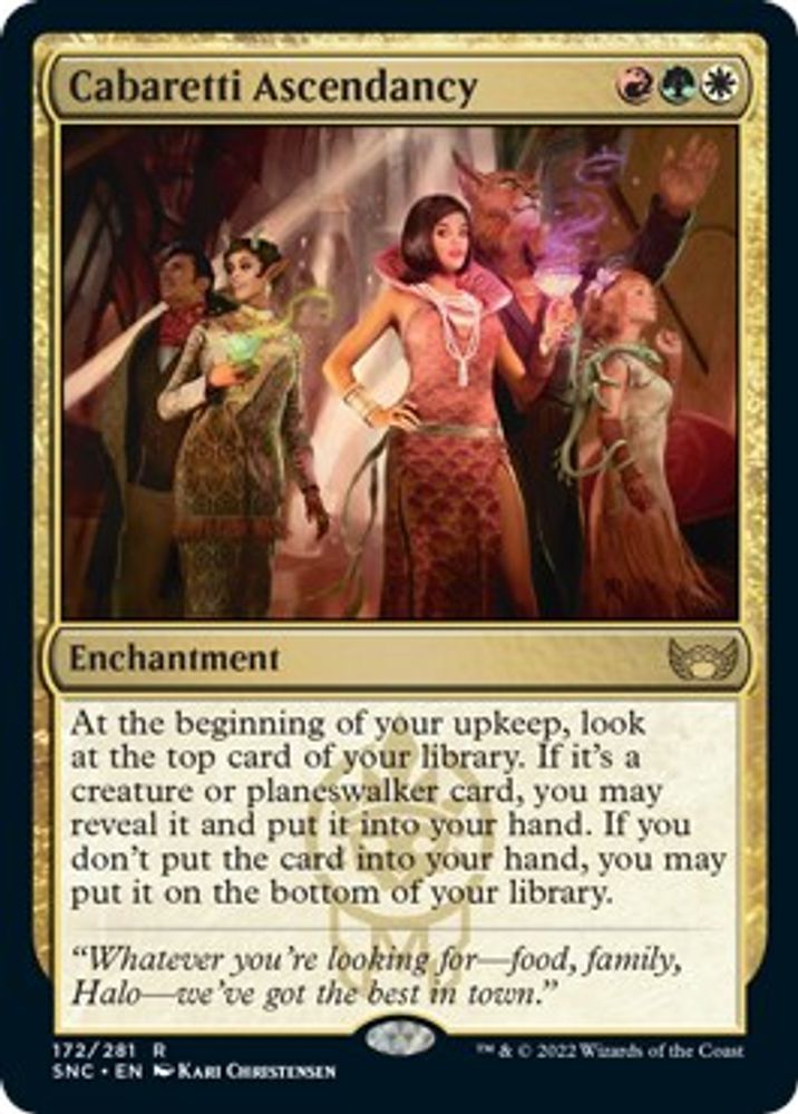 2022 Magic: The Gathering: Streets of New Capenna (SNC) - Cabaretti Ascendancy (#172, Rare)