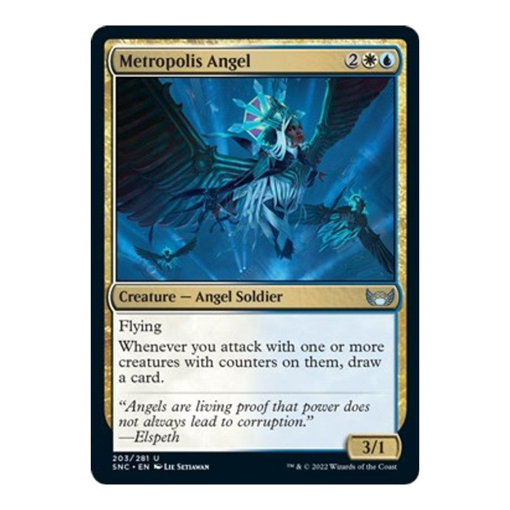 2022 Magic: The Gathering: Streets of New Capenna (SNC) - Metropolis Angel (#203, Uncommon) (, Near Mint)