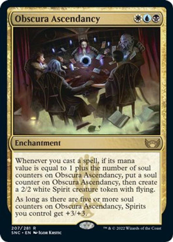 2022 Magic: The Gathering: Streets of New Capenna (SNC) - Obscura Ascendancy (#207, Rare)