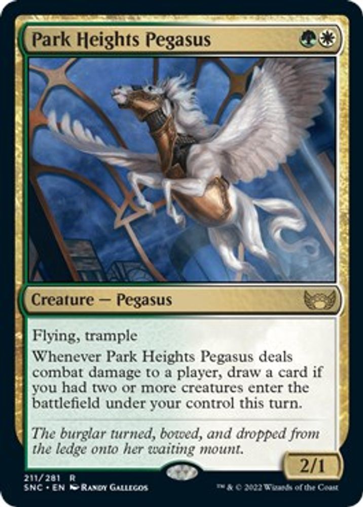 2022 Magic: The Gathering: Streets of New Capenna (SNC) - Park Heights Pegasus (#211, Rare) (, Near Mint)