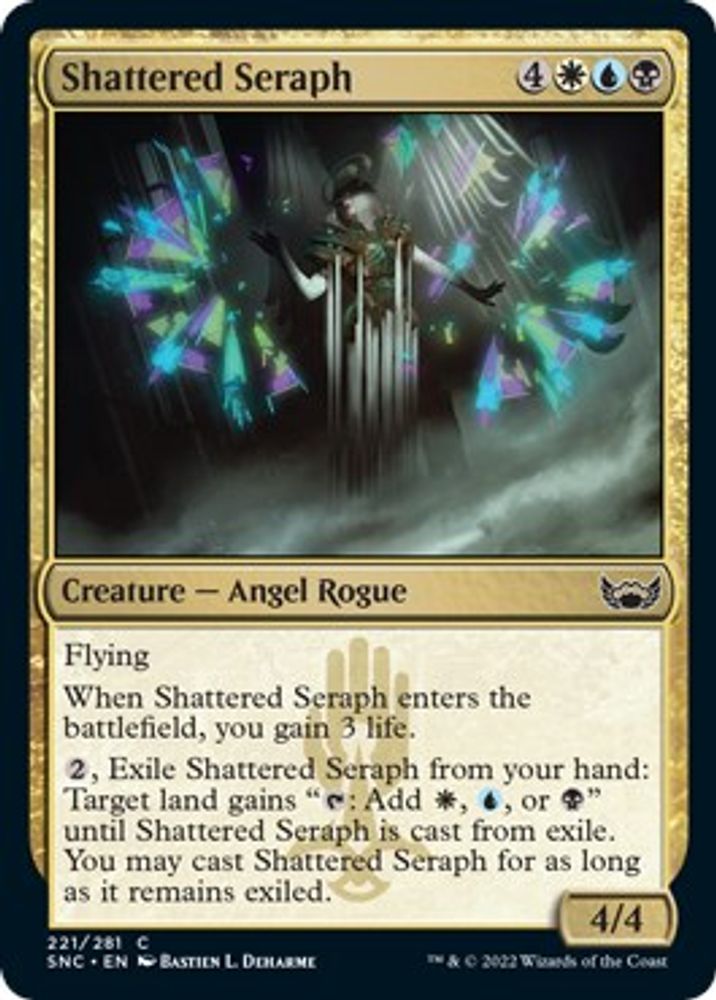 2022 Magic: The Gathering: Streets of New Capenna (SNC) - Shattered Seraph (#221, Common) (, Near Mint)