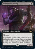 2022 Magic: The Gathering: Streets of New Capenna (SNC) - Shakedown Heavy Extended Art (#421, Rare) (, Near Mint)