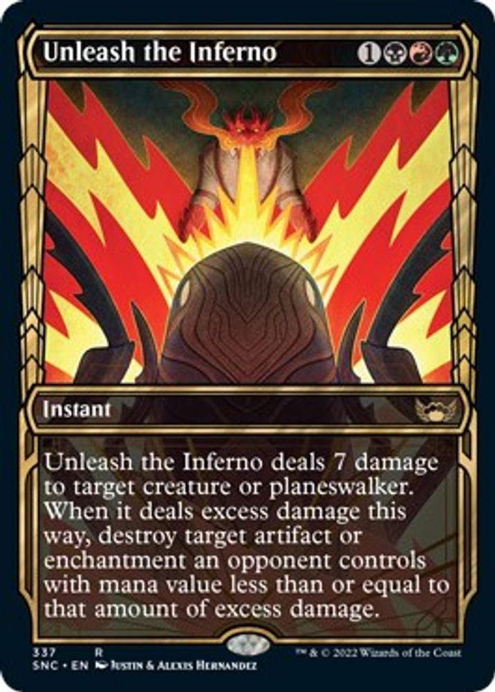 2022 Magic: The Gathering: Streets of New Capenna (SNC) - Unleash the Inferno Showcase (#337, Rare) (, Near Mint)