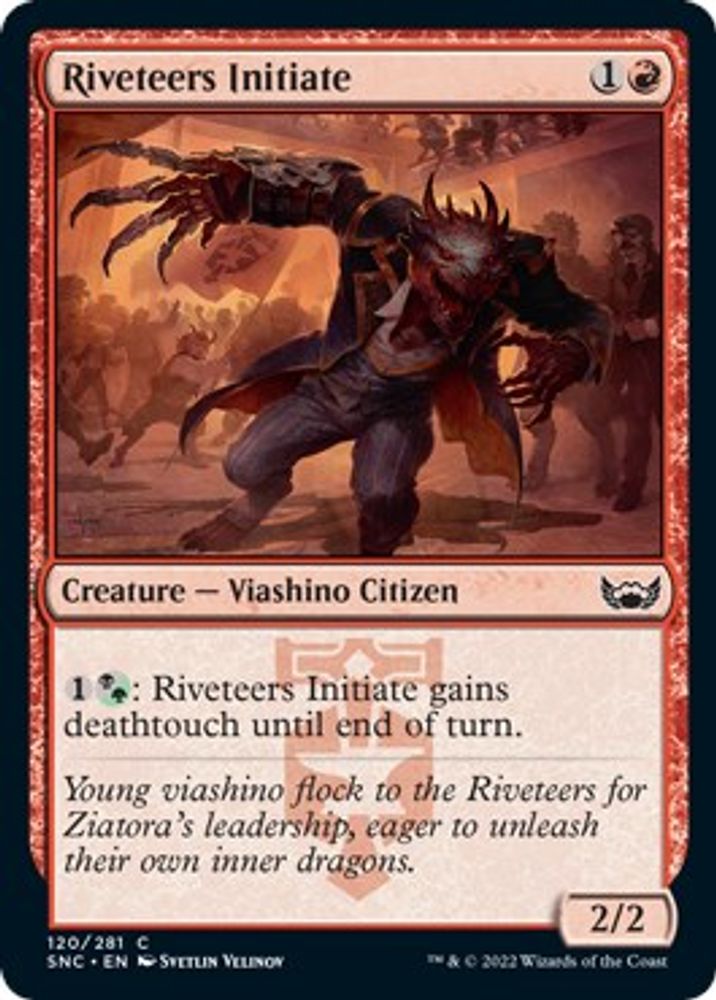 2022 Magic: The Gathering: Streets of New Capenna (SNC) - Riveteers Initiate (#120, Common) (, Near Mint)