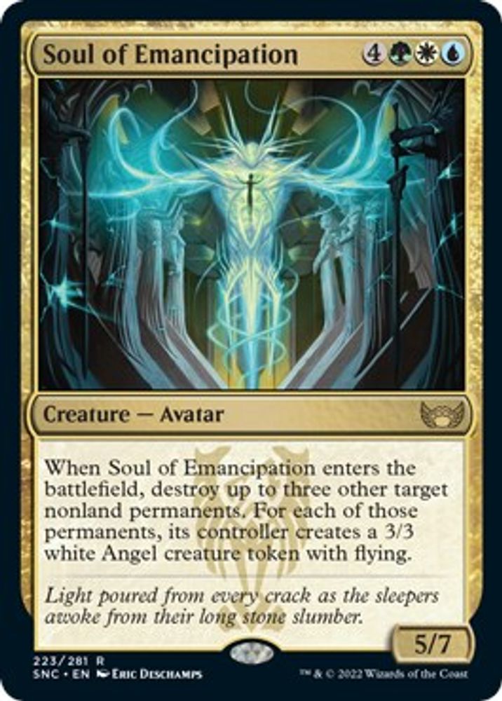 2022 Magic: The Gathering: Streets of New Capenna (SNC) - Soul of Emancipation (#223, Rare) (, Near Mint)