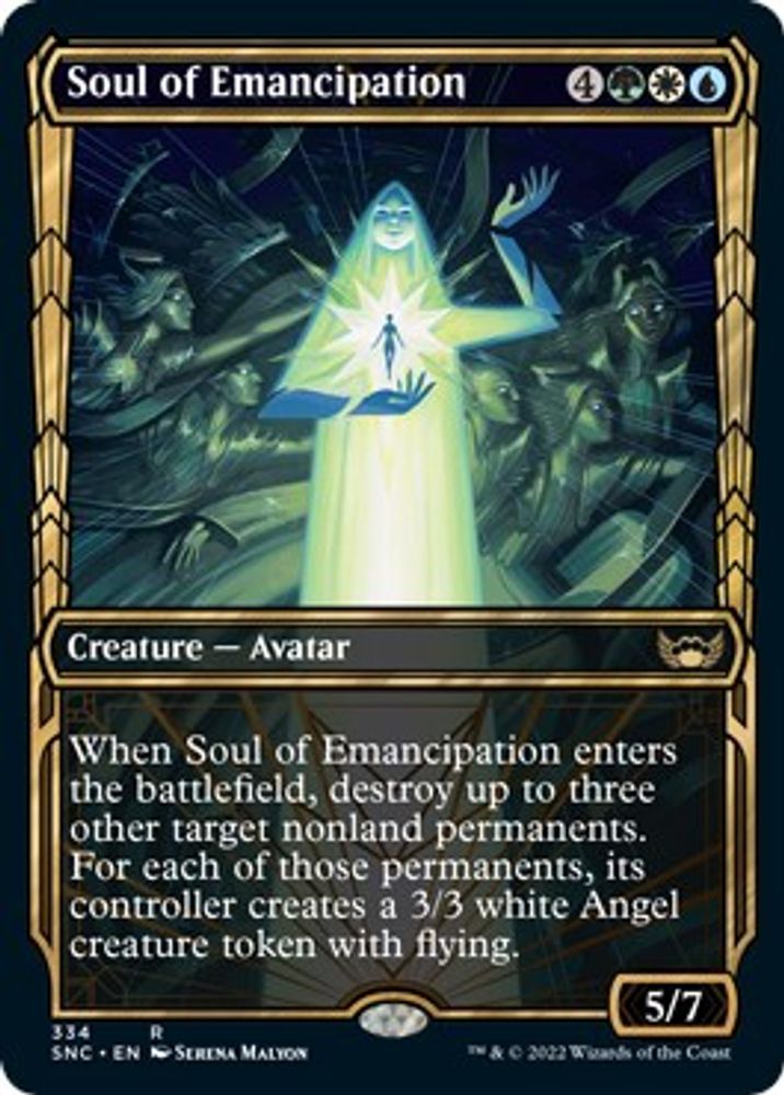 2022 Magic: The Gathering: Streets of New Capenna (SNC) - Soul of Emancipation Showcase (#334, Rare) (, Near Mint)