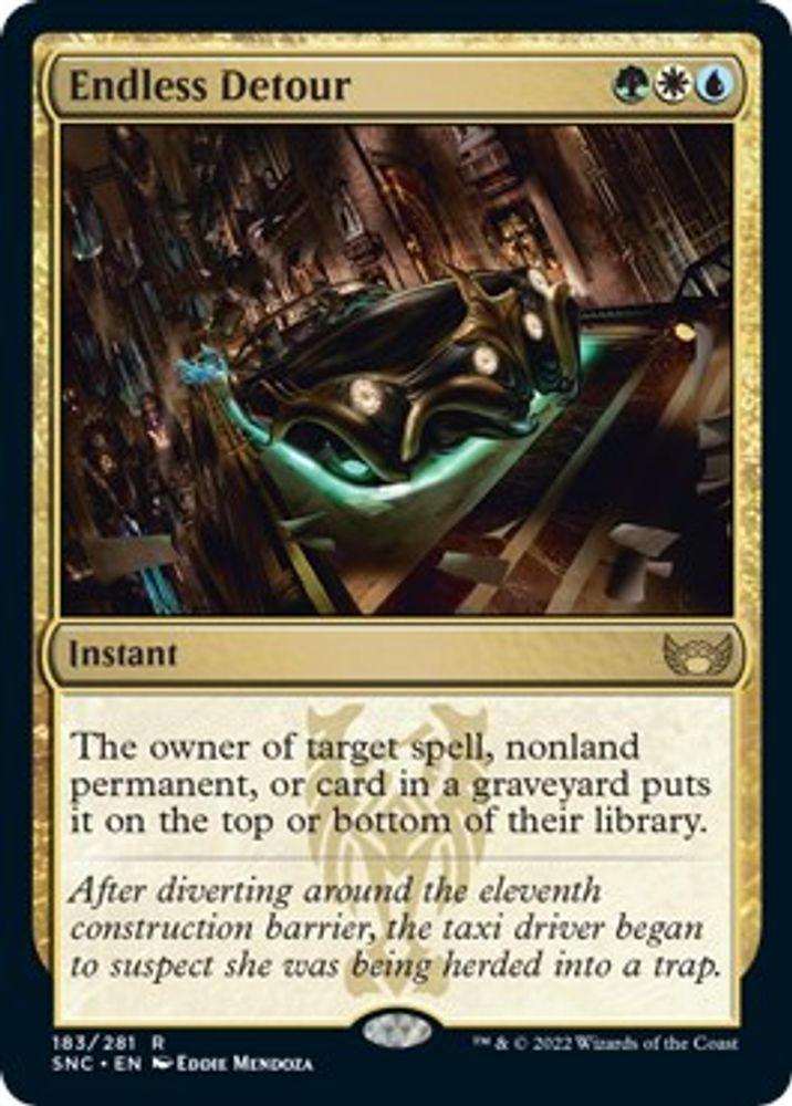 2022 Magic: The Gathering: Streets of New Capenna (SNC) - Endless Detour (#183, Rare) (, Near Mint)