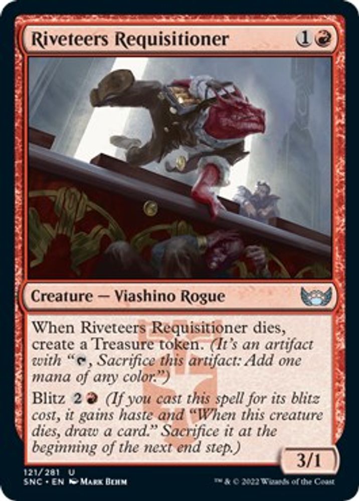 2022 Magic: The Gathering: Streets of New Capenna (SNC) - Riveteers Requisitioner (#121, Uncommon) (, Near Mint)