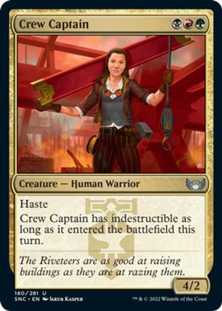 2022 Magic: The Gathering: Streets of New Capenna (SNC) - Crew Captain (#180, Uncommon) (, Near Mint)