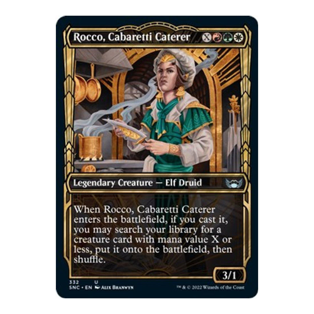 2022 Magic: The Gathering: Streets of New Capenna (SNC) - Rocco Cabaretti Caterer Showcase (#332, Uncommon) (, Near Mint)