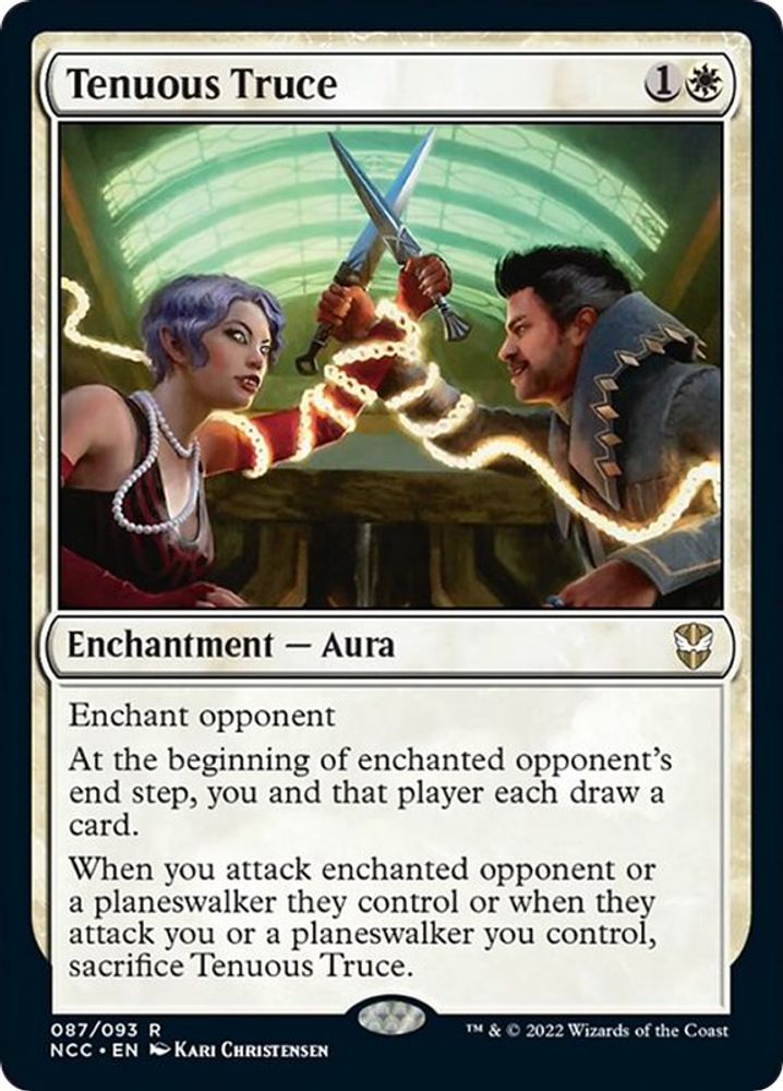 2022 Magic: The Gathering: Commander: Streets of New Capenna (NCC) - Tenuous Truce (#87, Rare) (, Near Mint)