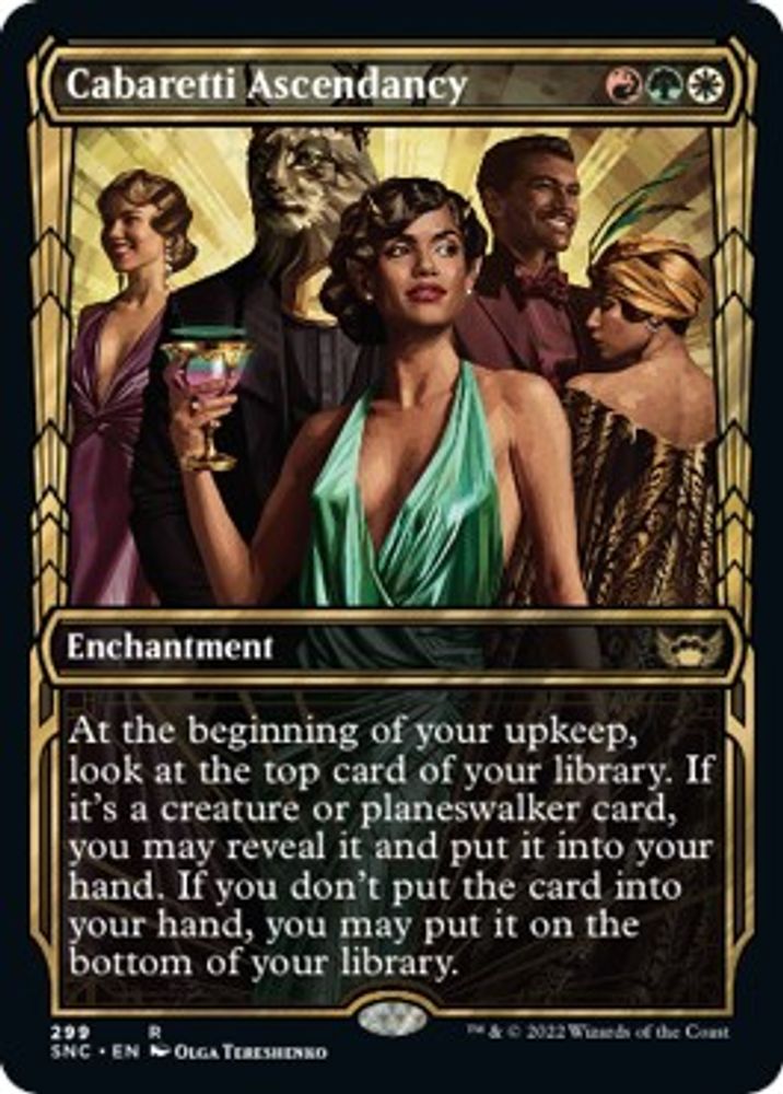 2022 Magic: The Gathering: Streets of New Capenna (SNC) - Cabaretti Ascendancy Showcase (#299, Rare) (, Near Mint)