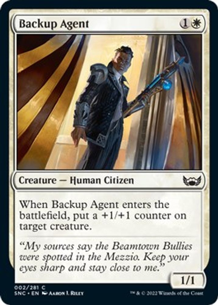 2022 Magic: The Gathering: Streets of New Capenna (SNC) - Backup Agent (#2, Common) (, Near Mint)
