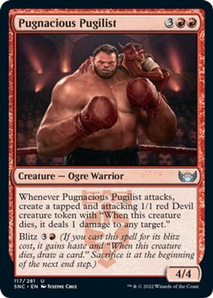 2022 Magic: The Gathering: Streets of New Capenna (SNC) - Pugnacious Pugilist (#117, Uncommon) (, Near Mint)