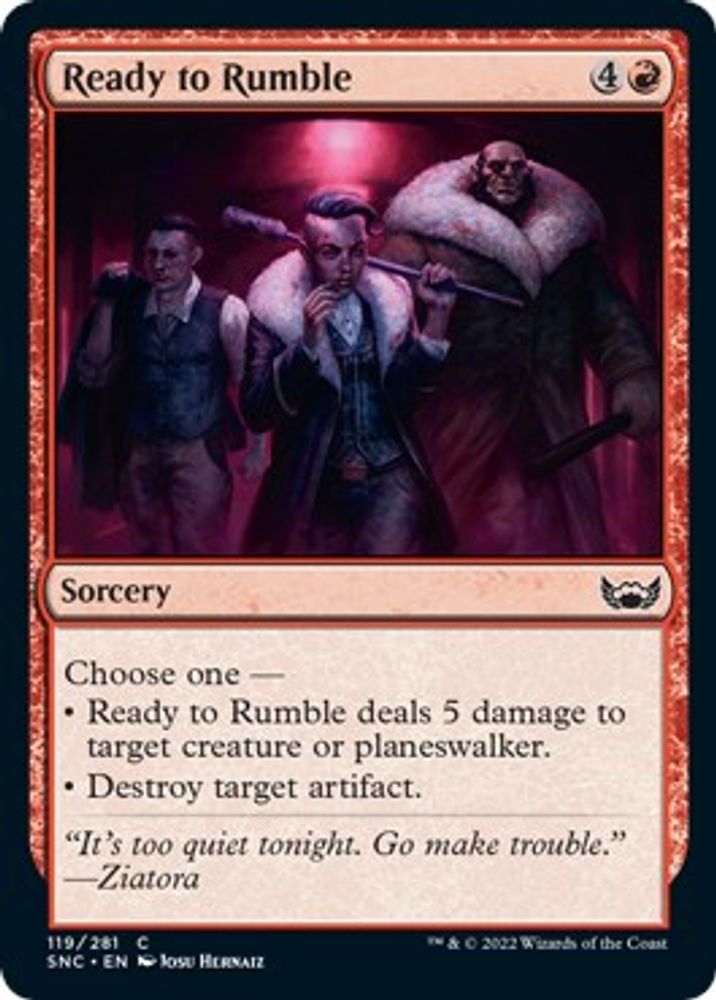 2022 Magic: The Gathering: Streets of New Capenna (SNC) - Ready to Rumble (#119, Common) (, Near Mint)