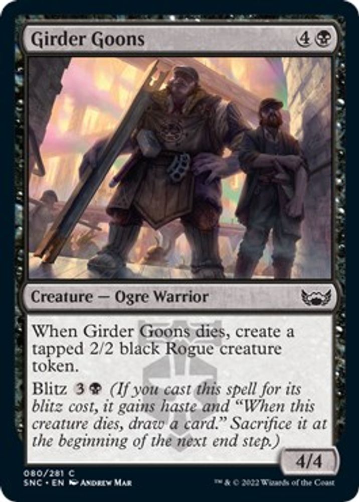 2022 Magic: The Gathering: Streets of New Capenna (SNC) - Girder Goons (#80, Common) (, Near Mint)