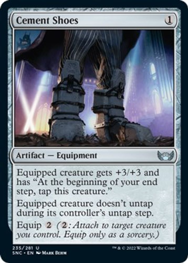 2022 Magic: The Gathering: Streets of New Capenna (SNC) - Cement Shoes (#235, Uncommon) (, Near Mint)