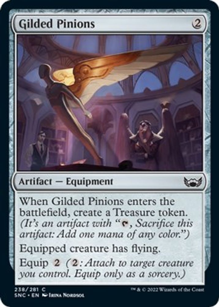 2022 Magic: The Gathering: Streets of New Capenna (SNC) - Gilded Pinions (#238, Common) (, Near Mint)