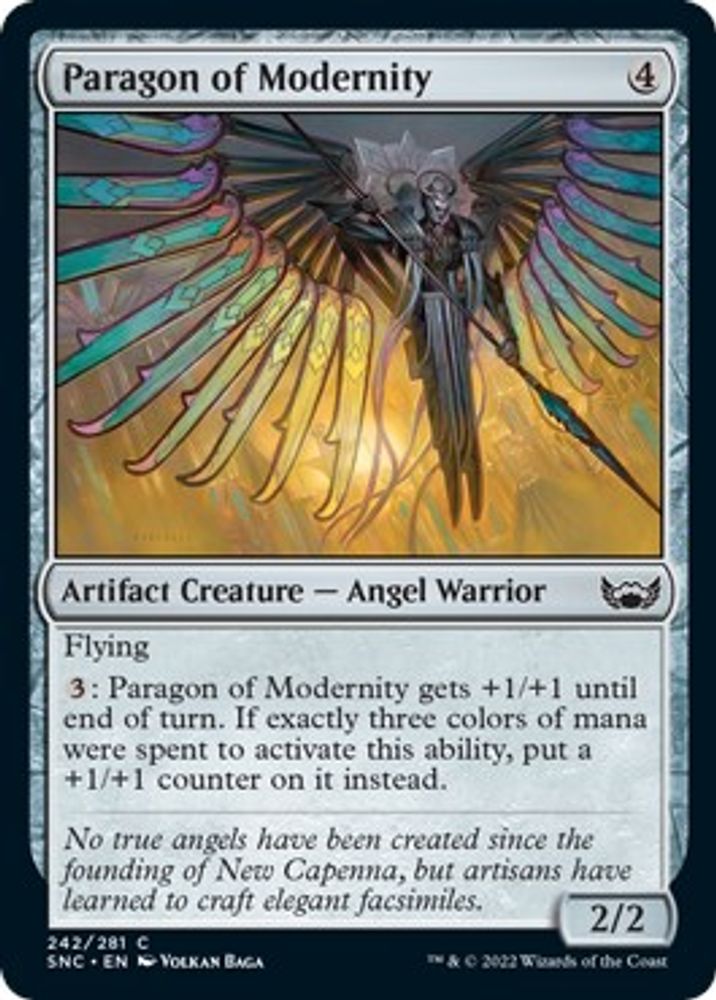 2022 Magic: The Gathering: Streets of New Capenna (SNC) - Paragon of Modernity (#242, Common) (, Near Mint)
