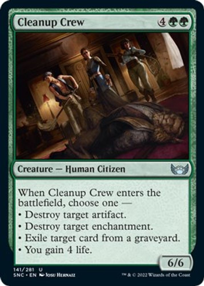 2022 Magic: The Gathering: Streets of New Capenna (SNC) - Cleanup Crew (#141, Uncommon) (, Near Mint)