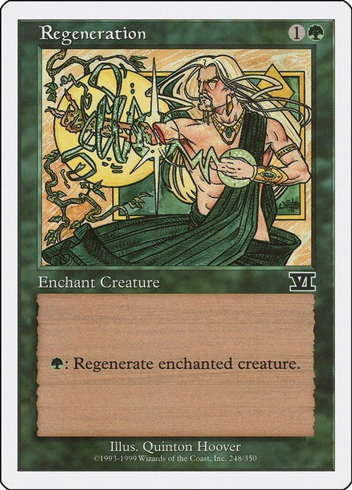 1999 Magic: The Gathering: Classic Sixth Edition (6ED) - Regeneration (#248, Common) (, Near Mint)