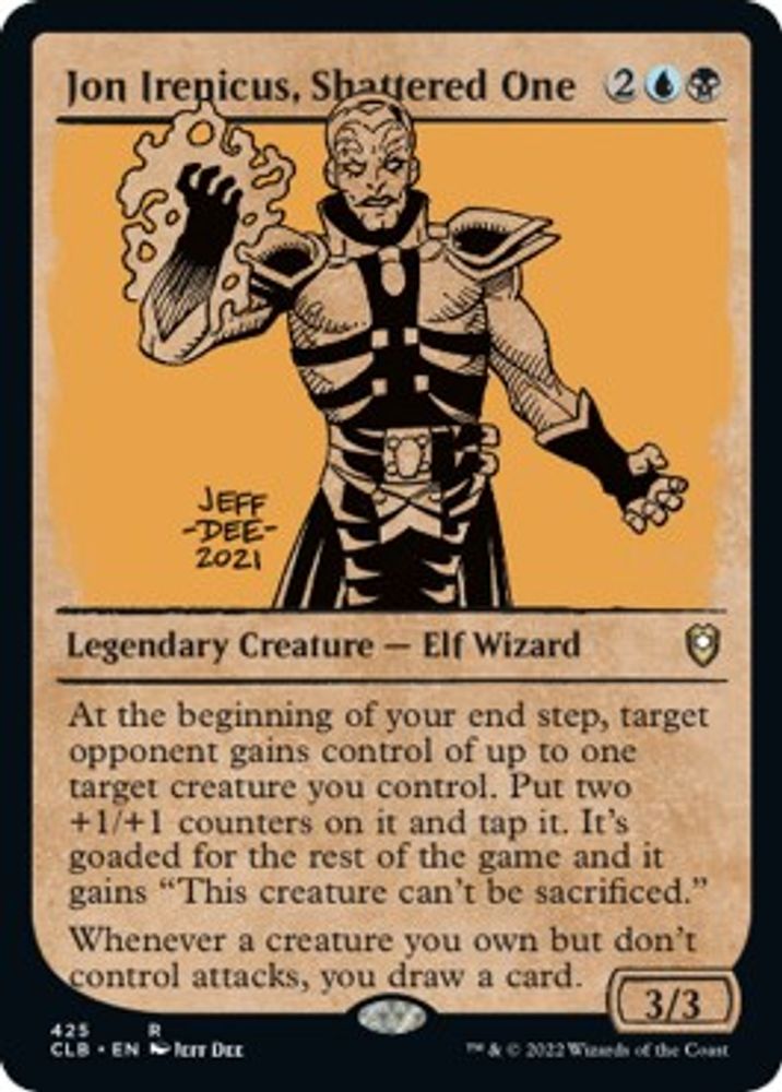 2022 Magic: The Gathering: Commander Legends: Battle for Baldur's Gate (CLB) - Jon Irenicus Shattered One Showcase (#425, Rare) (, Near Mint)