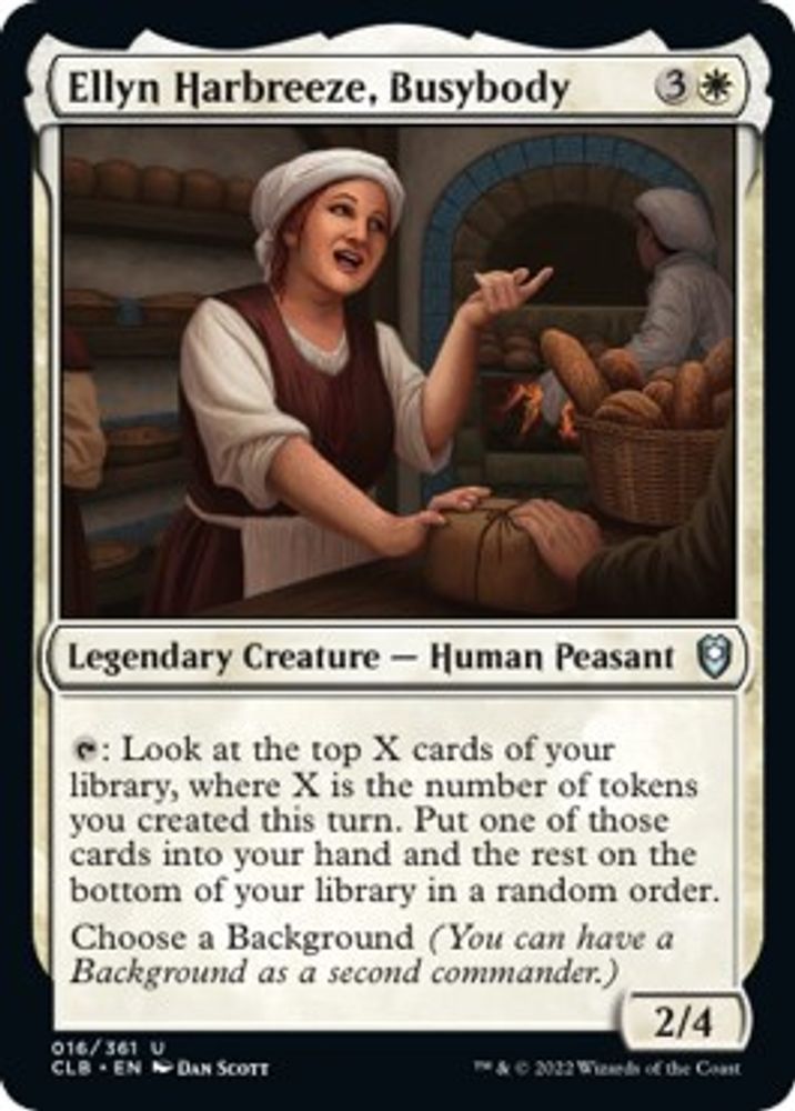 2022 Magic: The Gathering: Commander Legends: Battle for Baldur's Gate (CLB) - Ellyn Harbreeze Busybody (#16, Uncommon) (, Near Mint)