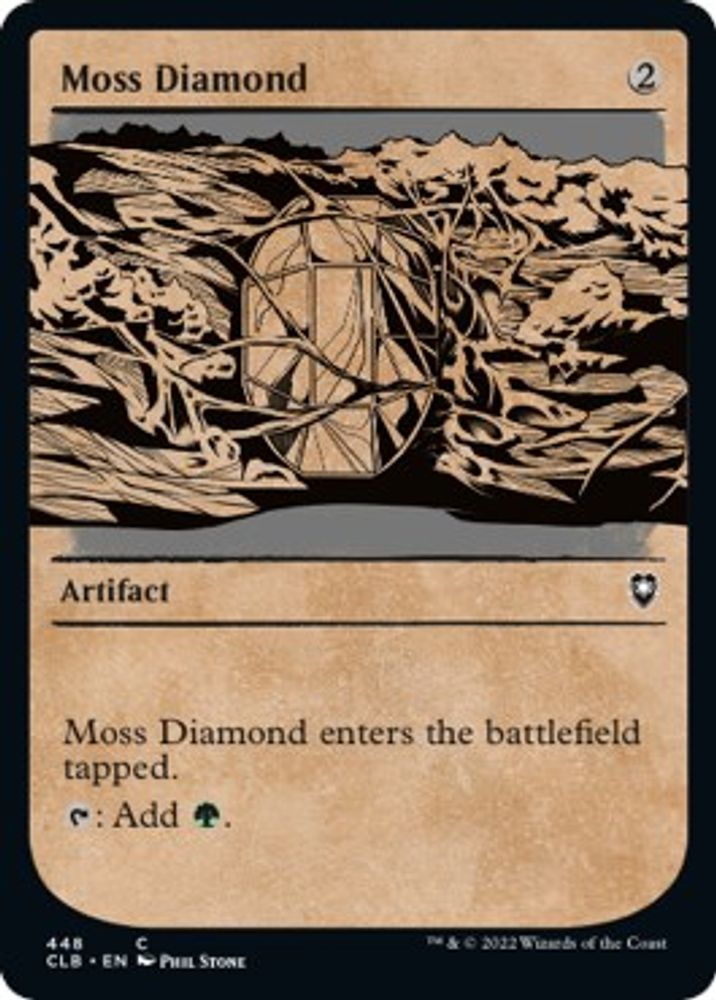 2022 Magic: The Gathering: Commander Legends: Battle for Baldur's Gate (CLB) - Moss Diamond Showcase (#448, Common) (, Near Mint)