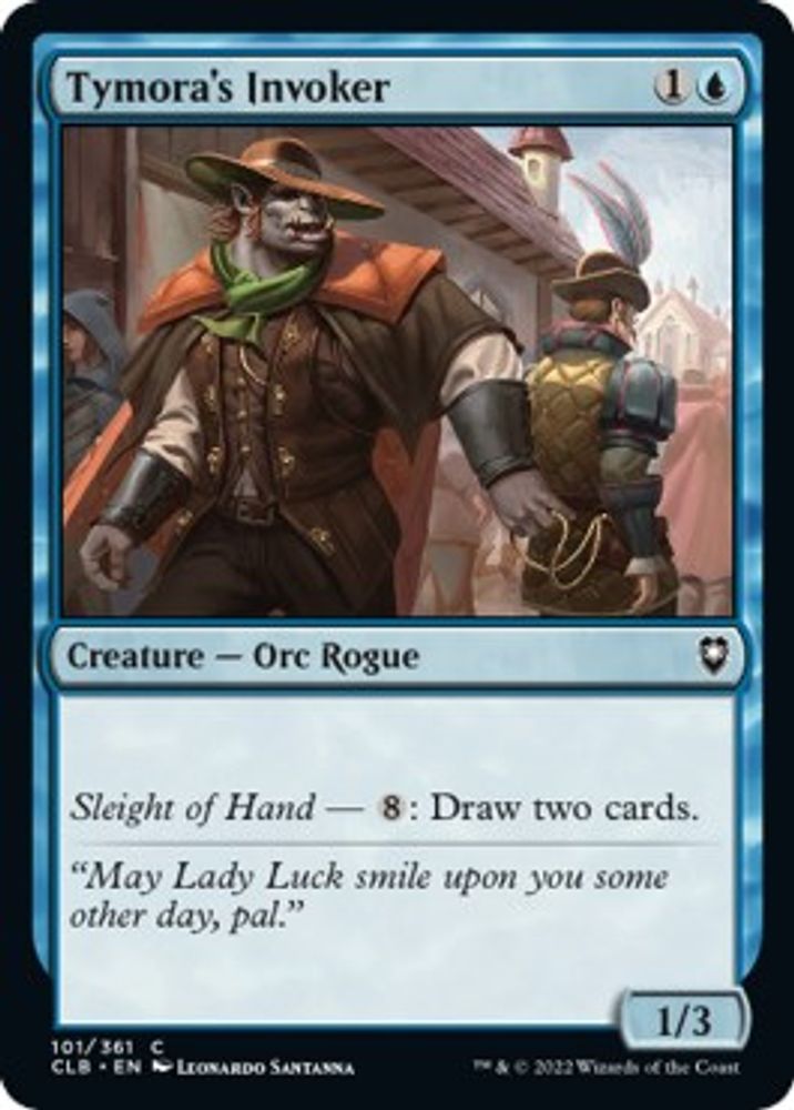 2022 Magic: The Gathering: Commander Legends: Battle for Baldur's Gate (CLB) - Tymoras Invoker (#101, Common) (, Near Mint)