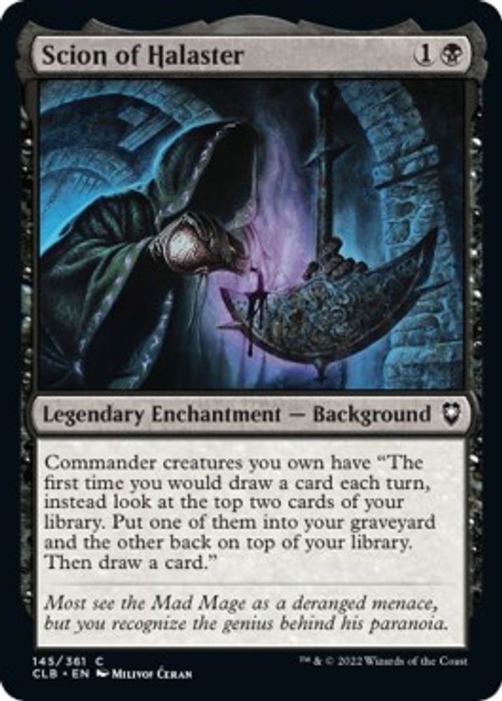 2022 Magic: The Gathering: Commander Legends: Battle for Baldur's Gate (CLB) - Scion of Halaster (#145, Common) (, Near Mint)
