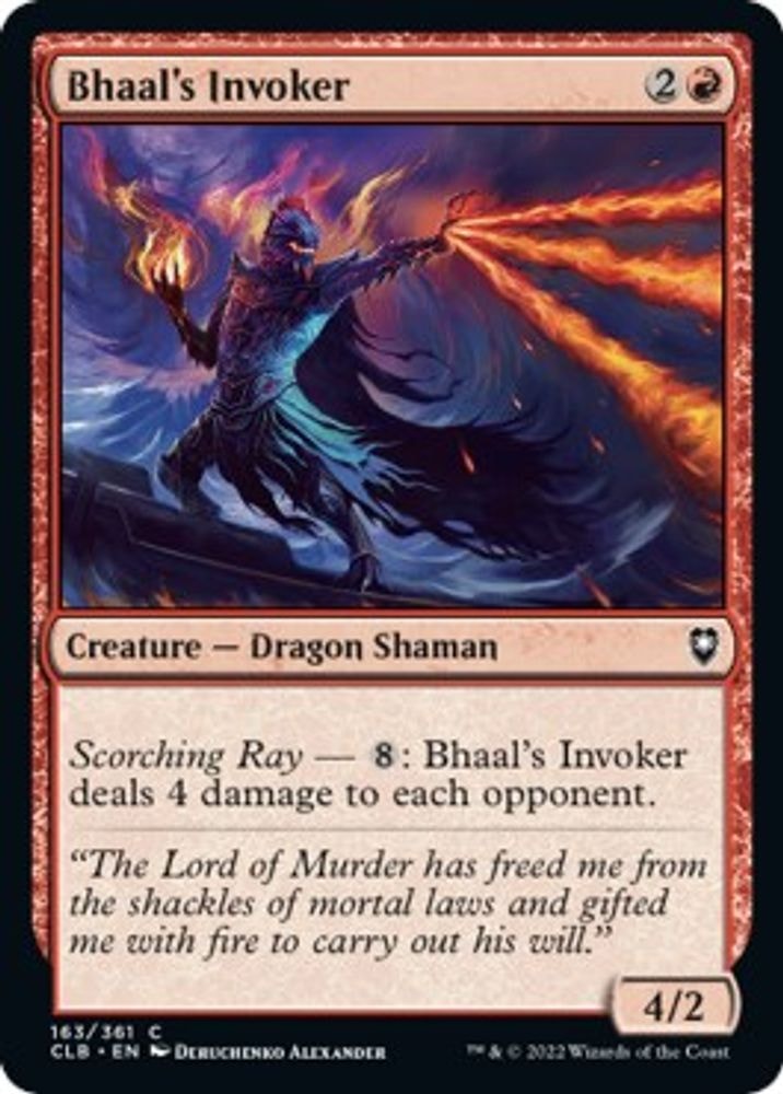 2022 Magic: The Gathering: Commander Legends: Battle for Baldur's Gate (CLB) - Bhaals Invoker (#163, Common) (, Near Mint)