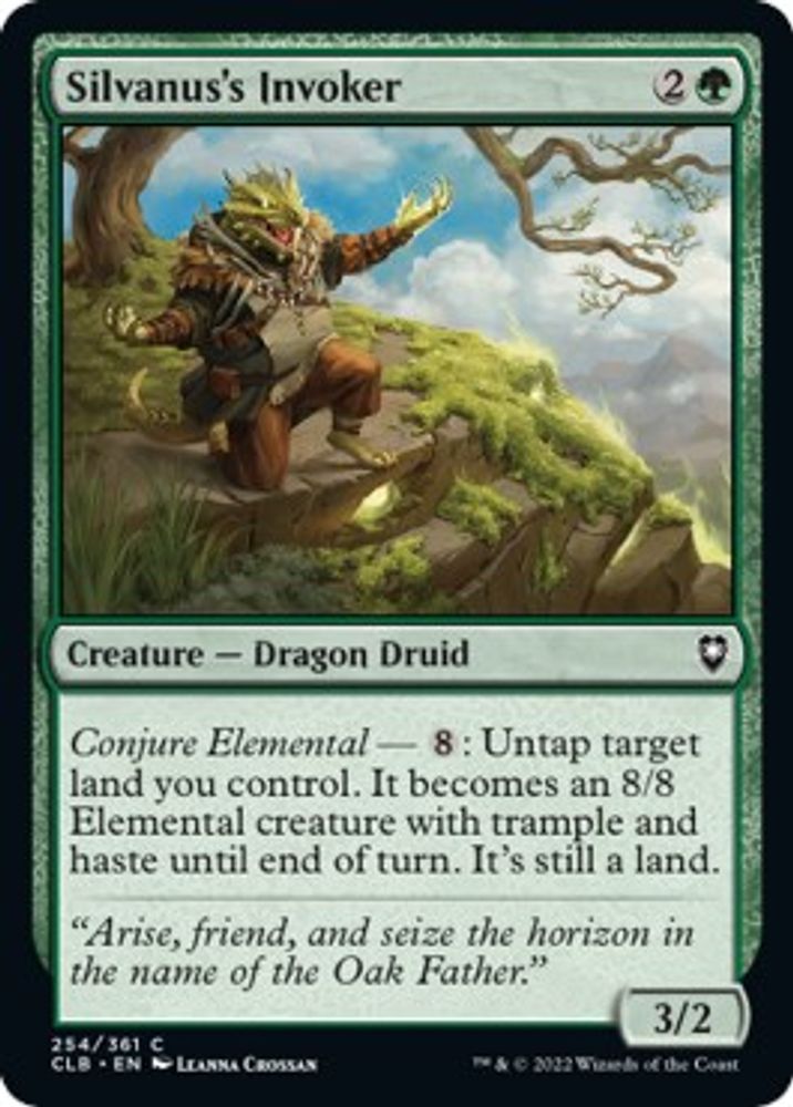 2022 Magic: The Gathering: Commander Legends: Battle for Baldur's Gate (CLB) - Silvanuss Invoker (#254, Common) (, Near Mint)