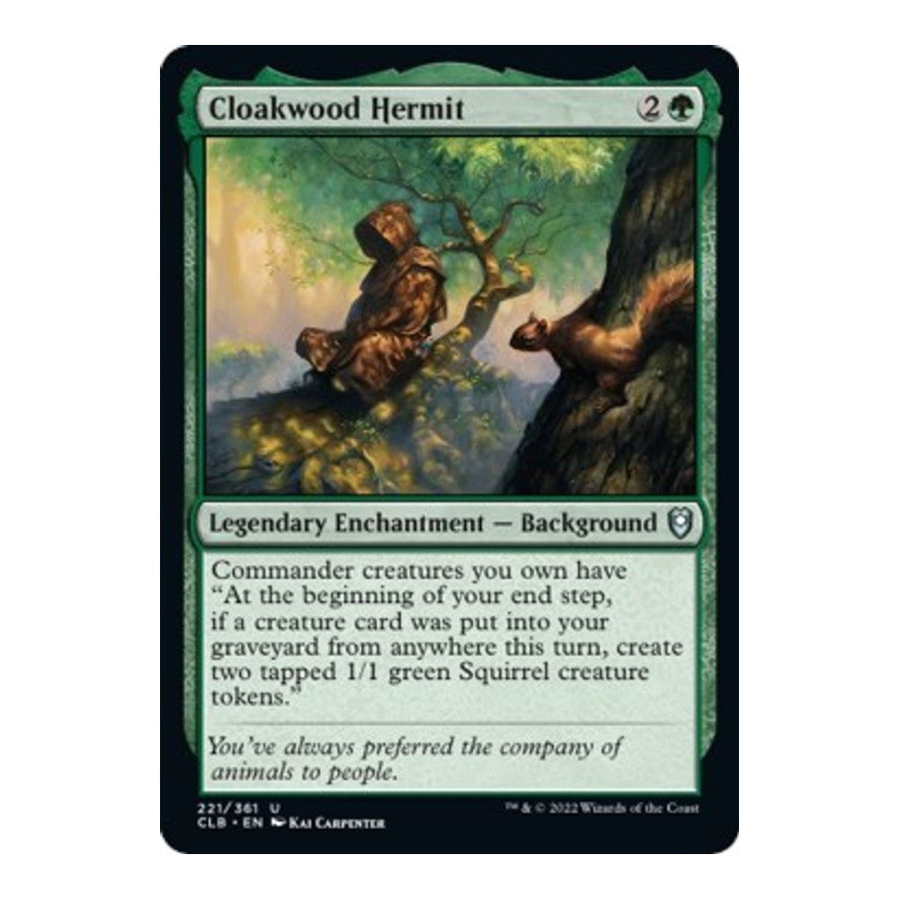Cloakwood Hermit - Commander Legends: Battle for Baldur's Gate () - Near Mint -
