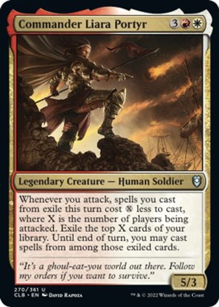 2022 Magic: The Gathering: Commander Legends: Battle for Baldur's Gate (CLB) - Commander Liara Portyr (#270, Uncommon) (, Near Mint)