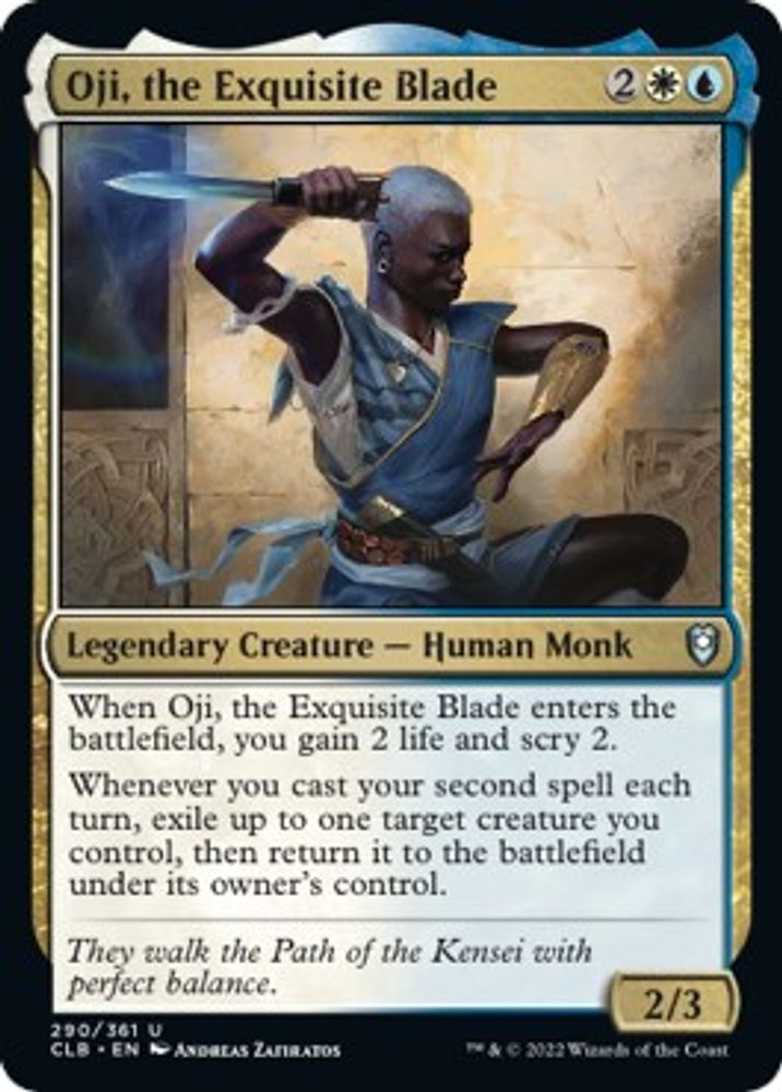 2022 Magic: The Gathering: Commander Legends: Battle for Baldur's Gate (CLB) - Oji the Exquisite Blade (#290, Uncommon) (, Near Mint)