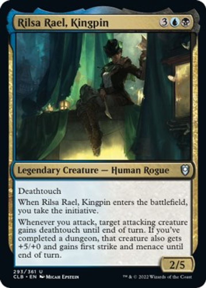 2022 Magic: The Gathering: Commander Legends: Battle for Baldur's Gate (CLB) - Rilsa Rael Kingpin (#293, Uncommon) (, Near Mint)
