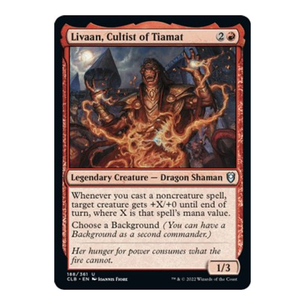 Livaan Cultist of Tiamat - Commander Legends: Battle for Baldur's Gate () - Near Mint -
