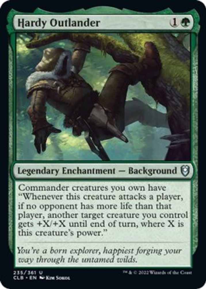 2022 Magic: The Gathering: Commander Legends: Battle for Baldur's Gate (CLB) - Hardy Outlander (#235, Uncommon) (, Near Mint)