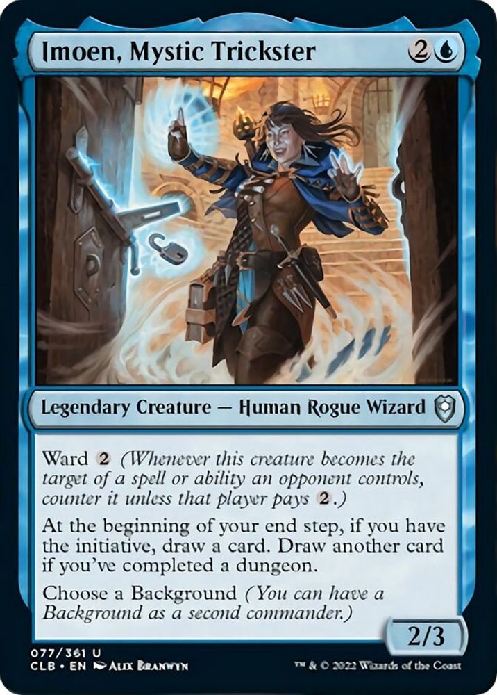 2022 Magic: The Gathering: Commander Legends: Battle for Baldur's Gate (CLB) - Imoen Mystic Trickster (#77, Uncommon) (, Near Mint)