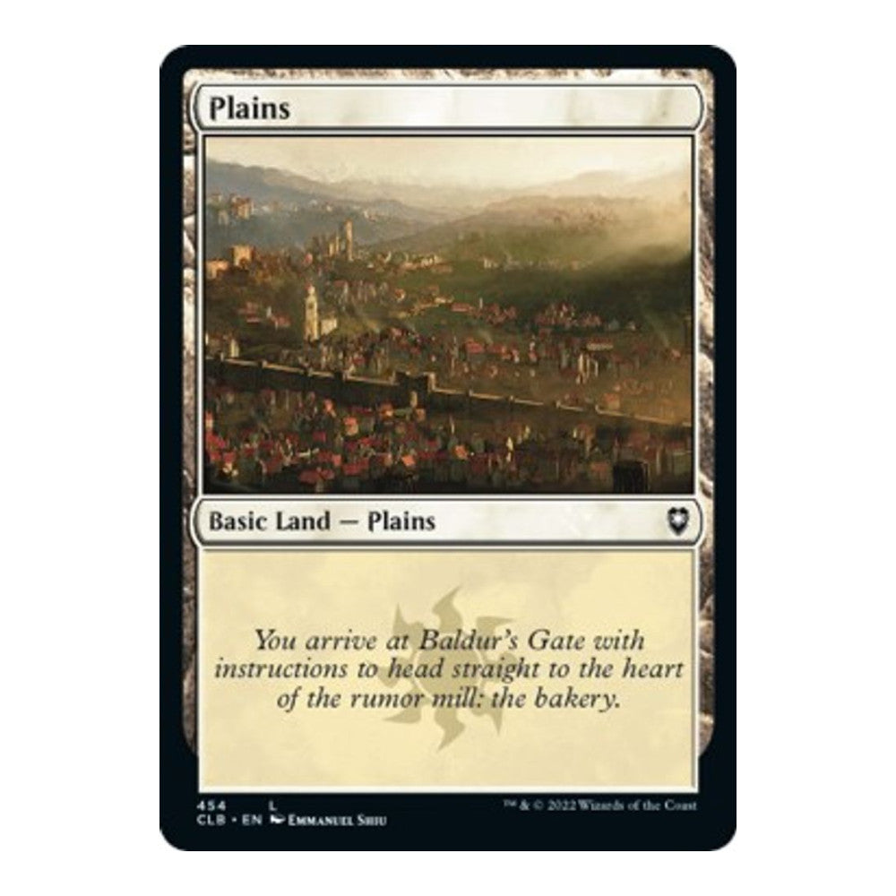 2022 Magic: The Gathering: Commander Legends: Battle for Baldur's Gate (CLB) - Plains 454 (#454, Land) (, Near Mint)