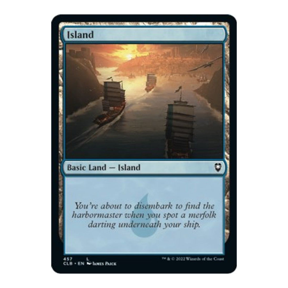 2022 Magic: The Gathering: Commander Legends: Battle for Baldur's Gate (CLB) - Island 457 (#457, Land) (, Near Mint)