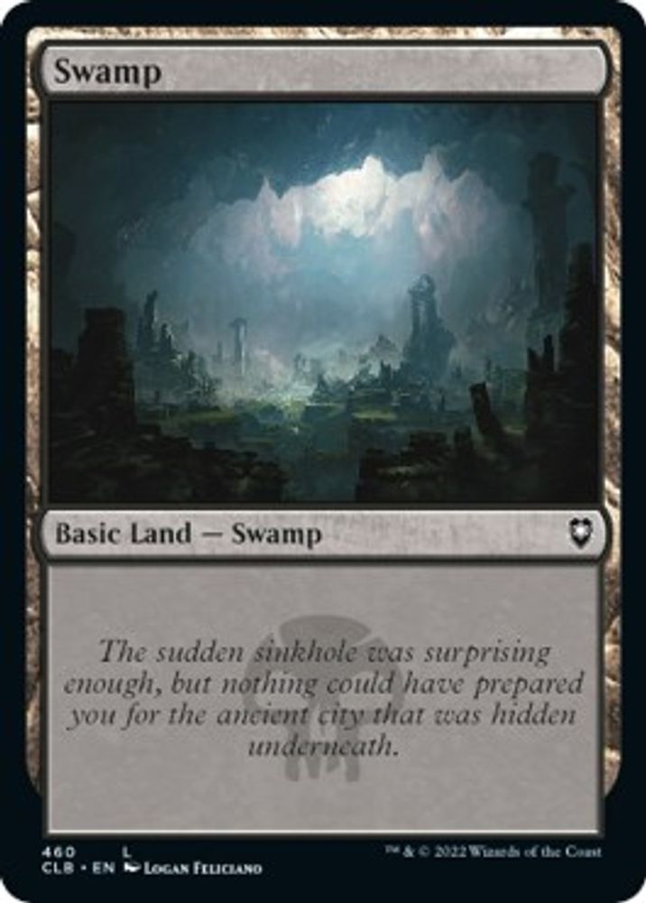 2022 Magic: The Gathering: Commander Legends: Battle for Baldur's Gate (CLB) - Swamp 460 (#460, Land) (, Near Mint)