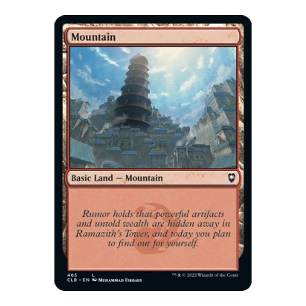 2022 Magic: The Gathering: Commander Legends: Battle for Baldur's Gate (CLB) - Mountain 465 (#465, Land) (, Near Mint)