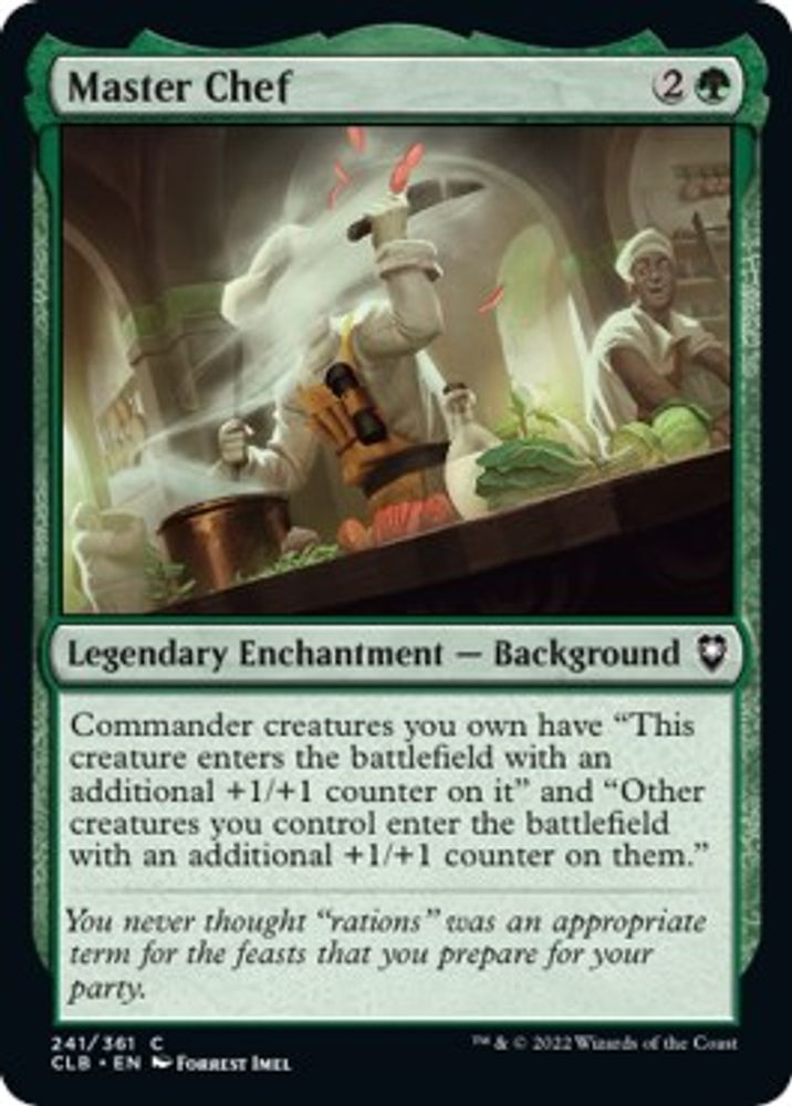 2022 Magic: The Gathering: Commander Legends: Battle for Baldur's Gate (CLB) - Master Chef (#241, Common) (, Near Mint)