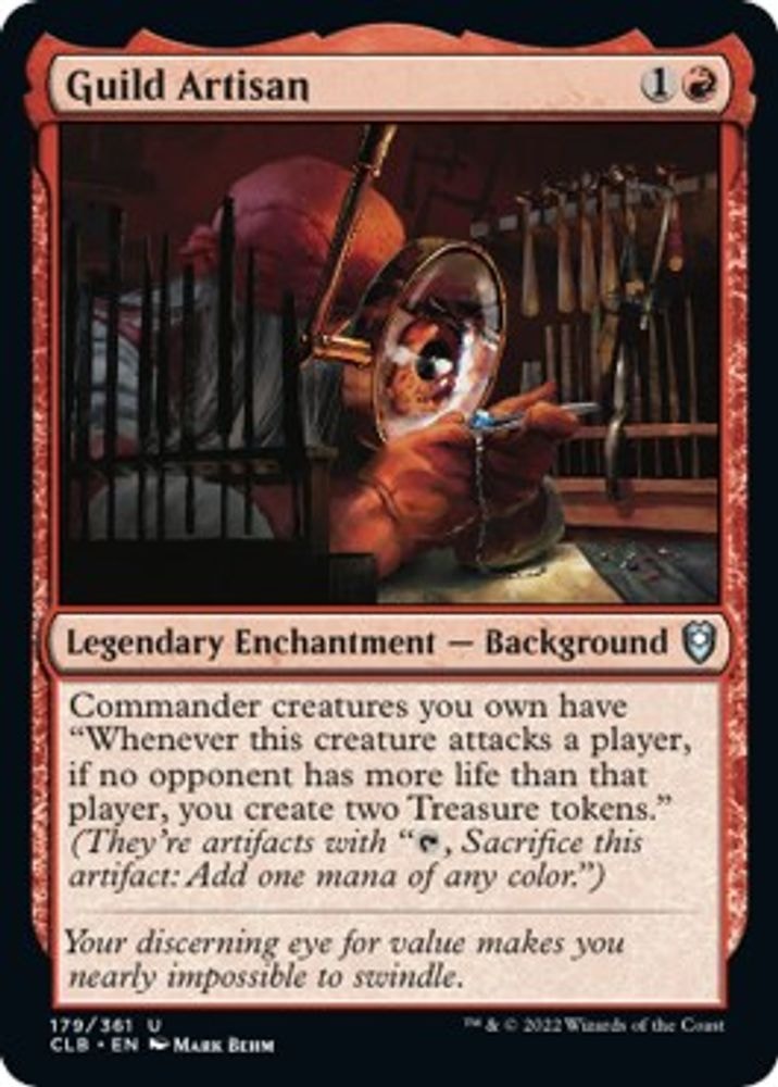 2022 Magic: The Gathering: Commander Legends: Battle for Baldur's Gate (CLB) - Guild Artisan (#179, Uncommon) (, Near Mint)