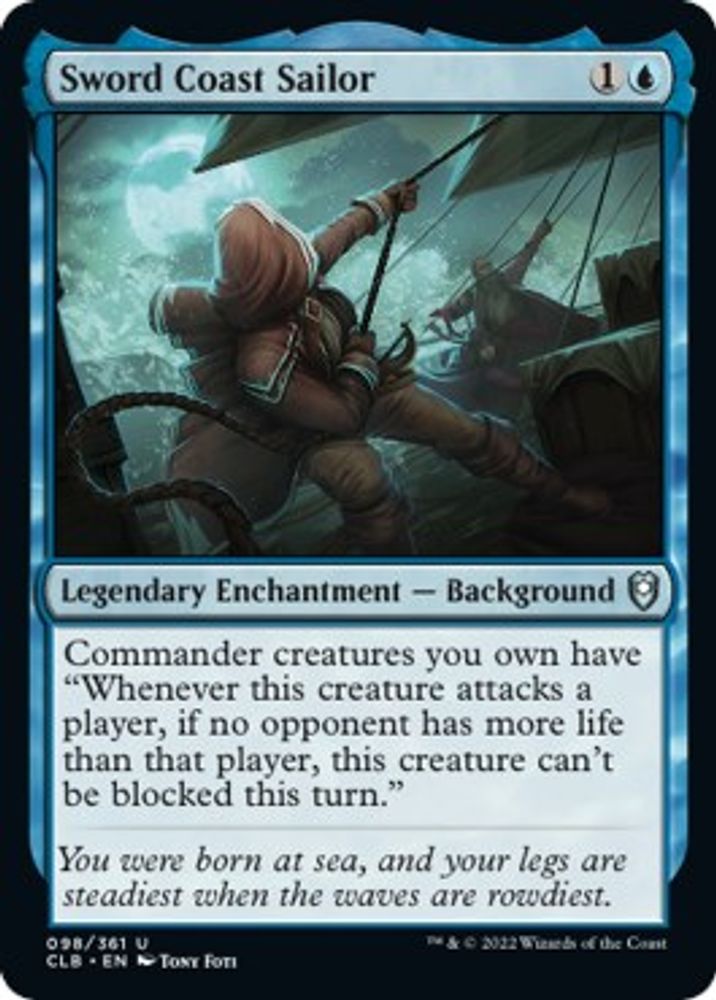 2022 Magic: The Gathering: Commander Legends: Battle for Baldur's Gate (CLB) - Sword Coast Sailor (#98, Uncommon) (, Near Mint)