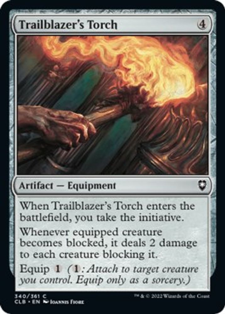 2022 Magic: The Gathering: Commander Legends: Battle for Baldur's Gate (CLB) - Trailblazers Torch (#340, Common) (, Near Mint)