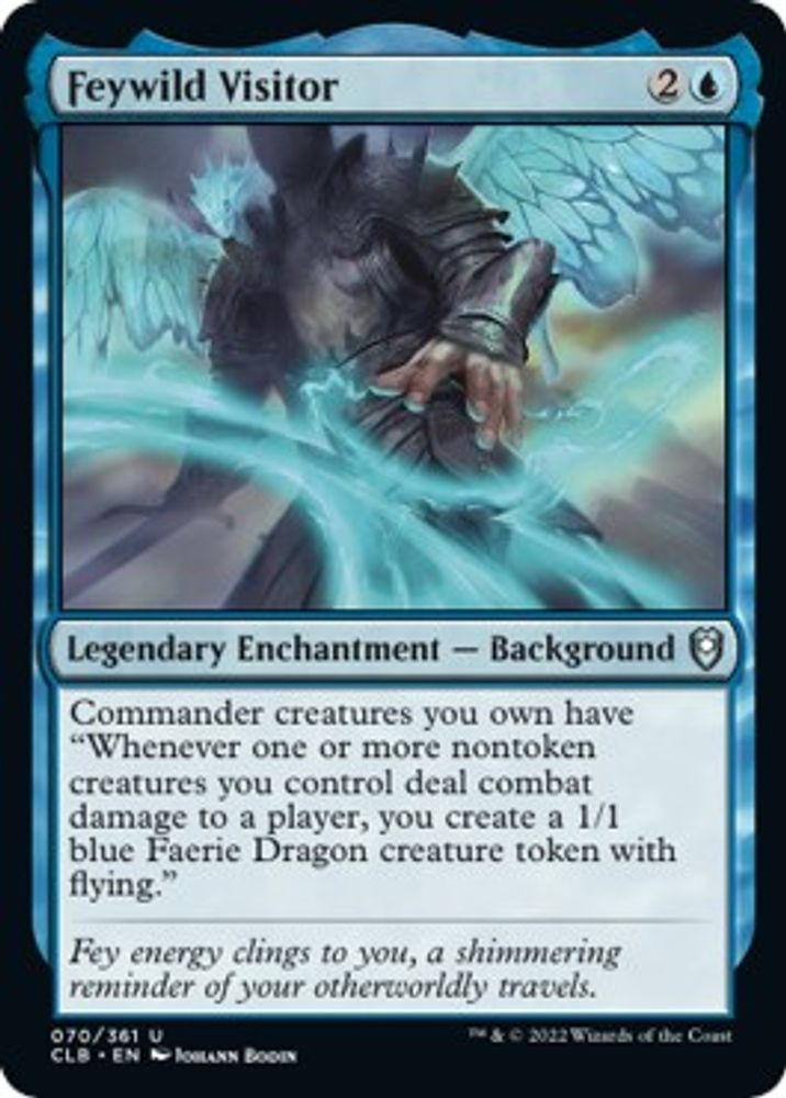 2022 Magic: The Gathering: Commander Legends: Battle for Baldur's Gate (CLB) - Feywild Visitor (#70, Uncommon) (, Near Mint)